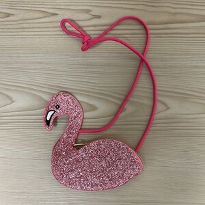 Glittery Pink Flamingo Kids Bag